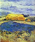 Famous Day Paintings - Haystack in Rainy Day
